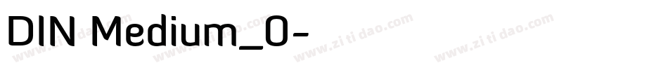 DIN Medium_0字体转换